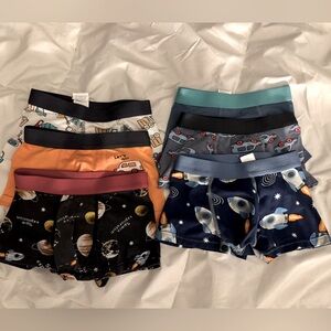 SHEIN Kids Boxer Briefs - Space and Vehicle Print